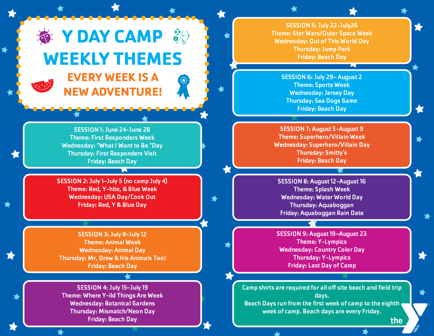 Summer Camp Themes