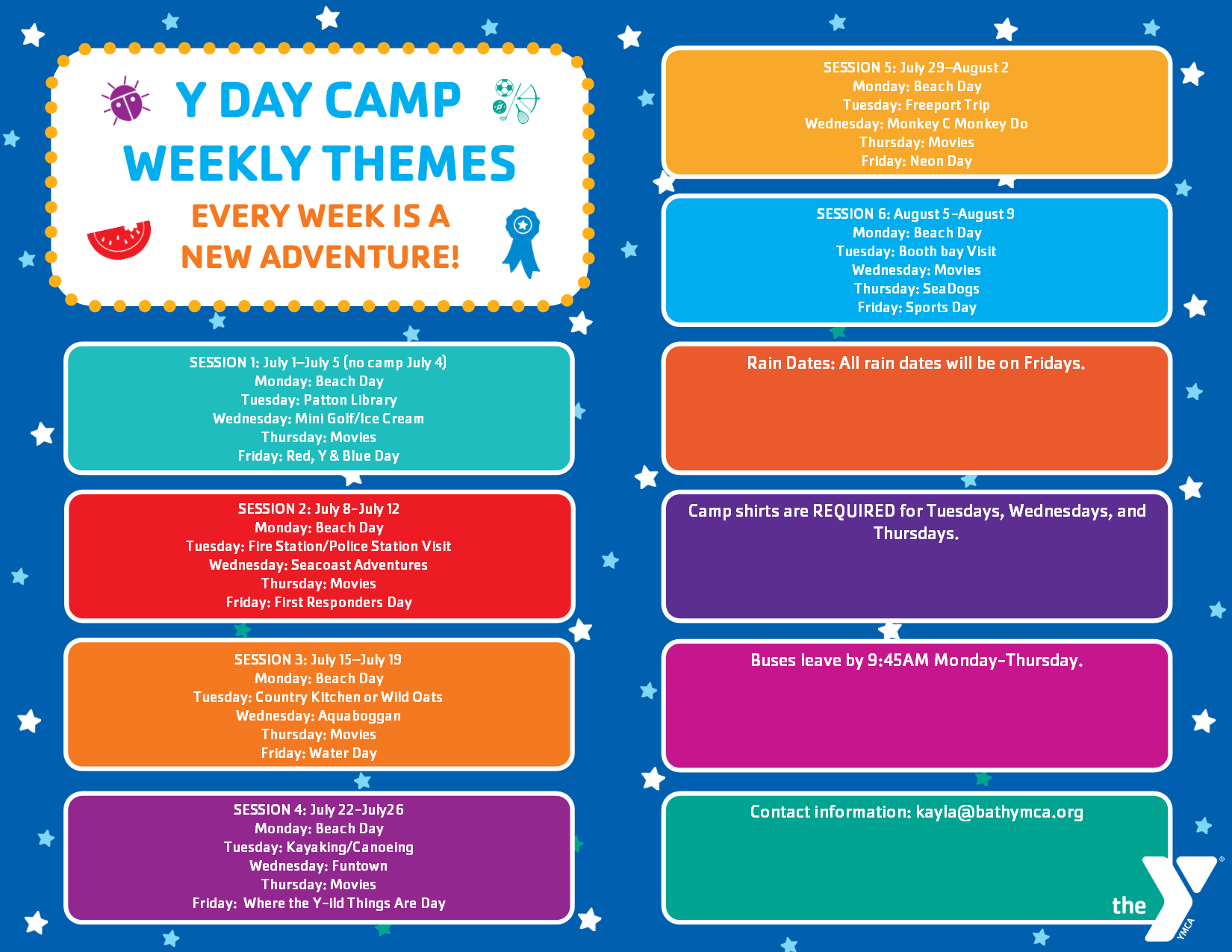 Teen Summer Camp Week Trips